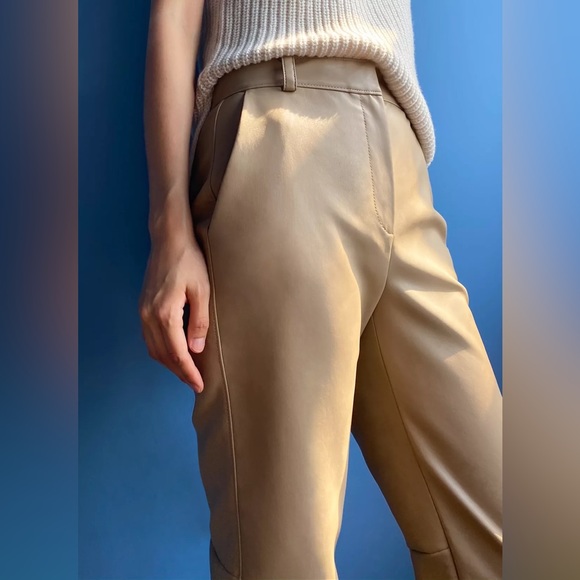 NWT Babaton Command Vegan Straight Pant in Soft Sand size 6 - Picture 4 of 16